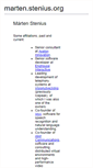 Mobile Screenshot of marten.stenius.org