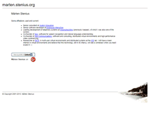 Tablet Screenshot of marten.stenius.org